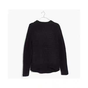 Madewell Northfield Wool Blend Mock Neck Sweater Black Size Medium Women’s